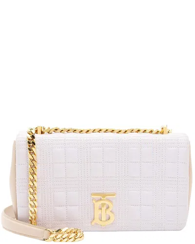 Burberry Quilted Lambskin Tb Lola Chain Small Crossbody (authentic Pre-loved) In Neutral