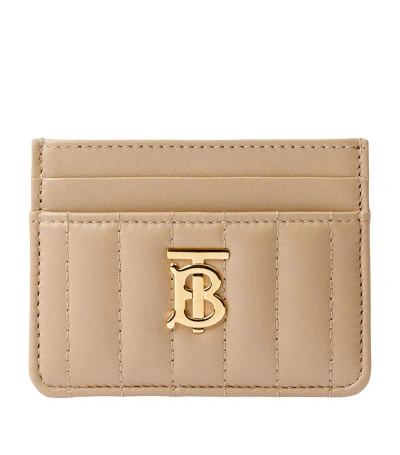 Burberry Quilted Leather Lola Card Holder In Neutrals