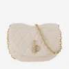 Burberry Small Rocking Horse Quilted Crossbody Bag In White