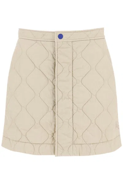 BURBERRY QUILTED MINI SKIRT