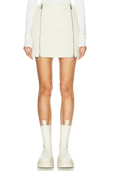 Burberry Quilted Mini Skirt In Plaster