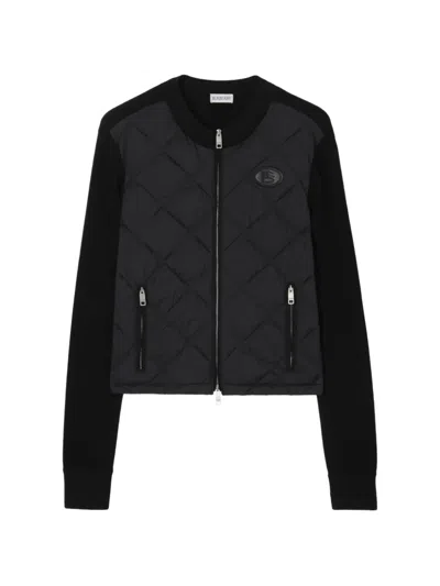 Burberry Quilted Nylon And Wool Fulbrook Jacket In Black