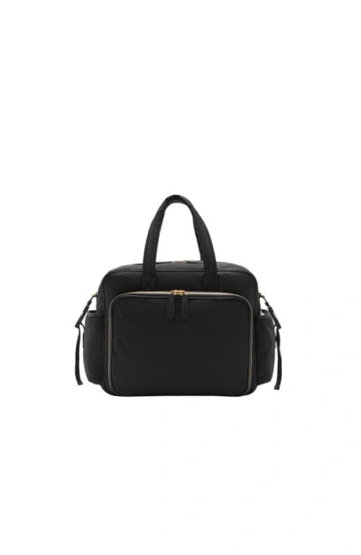 Burberry Quilted Nylon Baby Changing Bag In Black