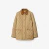 Burberry Padded Jackets With Corduroy Collar In Neutral