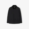 Burberry Logo-embroidered Padded Jacket In Black/snug