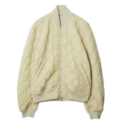 Burberry Quilted Nylon Bomber Jacket In Neutral