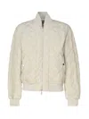 BURBERRY QUILTED NYLON BOMBER JACKET