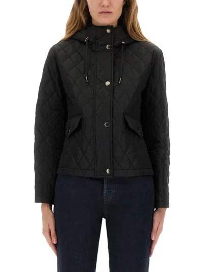 BURBERRY BURBERRY QUILTED NYLON CROPPED JACKET