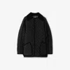 Burberry Diamond Quilted Thermoregulated Barn Jacket In Black