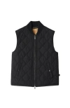 Burberry Quilted Nylon Gilet In Black