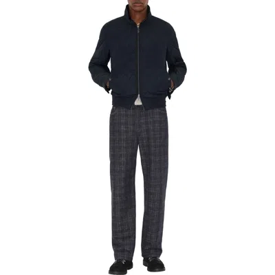 Burberry Quilted Nylon Jacket In Blue