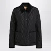Burberry Check Lining Quilted Nylon Dorset Jacket In Black