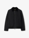 Burberry Quilted Nylon Jacket In Black/snug