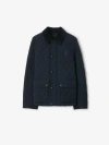 Burberry Quilted Nylon Jacket In Navy