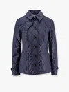 Burberry Quilted Nylon Jacket With Check Lining