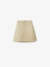 Burberry Quilted Mini Skirt In Soap