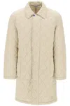 BURBERRY QUILTED NYLON MIDI CAR COAT WITH