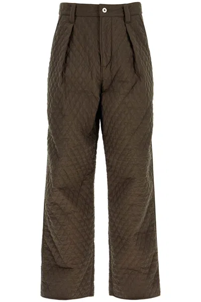 Burberry Quilted Nylon Pants For In Brown