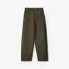 Burberry Diamond-quilted Pleat-detailing Trousers In Loch