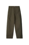 Burberry Diamond-quilted Pleat-detailing Trousers In Loch