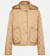 Burberry Roxbugh Quilted Hooded Jacket In Neutral