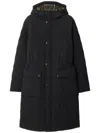 Burberry Quilted Nylon Parka In Black