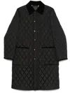 Burberry Gesteppter Parka In Black
