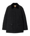 Burberry Quilted Nylon Jacket In Black