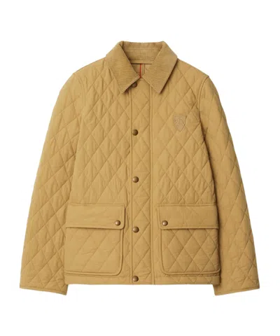 BURBERRY BURBERRY LOGO PATCH QUILTED PUFFER JACKET