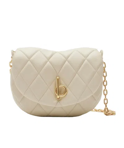 Burberry Small Rocking Horse Quilted Crossbody Bag In Nude