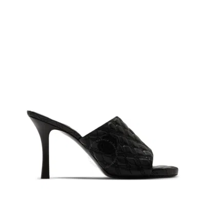 BURBERRY BURBERRY QUILTED SLIP-ON LAMBSKIN MULES