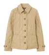 Burberry Quilted Thermoregulated Jacket In Beige