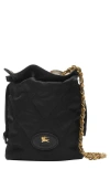 Burberry Chain Pouch Featuring Quilted Design In Black