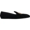 Burberry Quilted Velvet Estate Slippers In Black