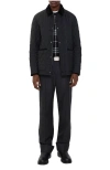 Burberry Quilted Wool Barn Jacket In Black