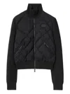 Burberry Quilted Wool-blend Jacket In Black