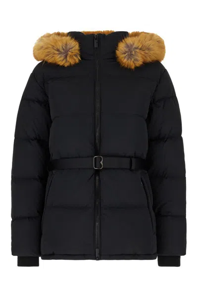 Burberry Short Waisted Down Parka In Black