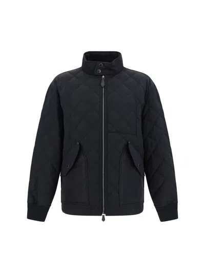 Burberry Quilts Jacket In Black