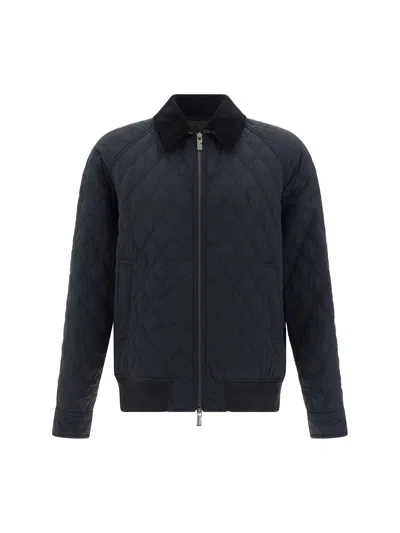 Burberry Quilts Jacket In Black