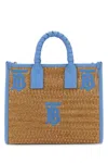 Burberry Woman Raffia Mini Freya Handbag