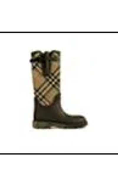Burberry Rainboots With Traditional Check Insert