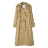 Burberry Castleford Check Collar Water Resistant Gabardine Trench Coat
