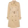 Burberry The Long Waterloo Heritage Trench Coat In Beige