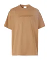 Burberry Logo Cotton T-shirt In Brown