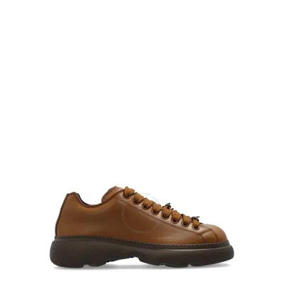 BURBERRY BURBERRY RANGER LEATHER SNEAKERS
