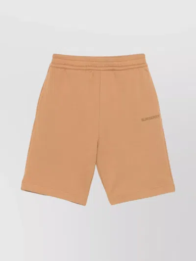 Burberry Raphael Track Shorts Featuring Pockets In Beige