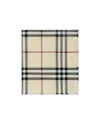Burberry Giant Check Wool Scarf In Nude