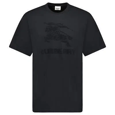 Pre-owned Burberry 'raynerton' Cotton Jersey T-shirt Black