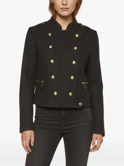 Pre-owned Burberry Rayneton Double-breasted Wool Military Jacket In Blue