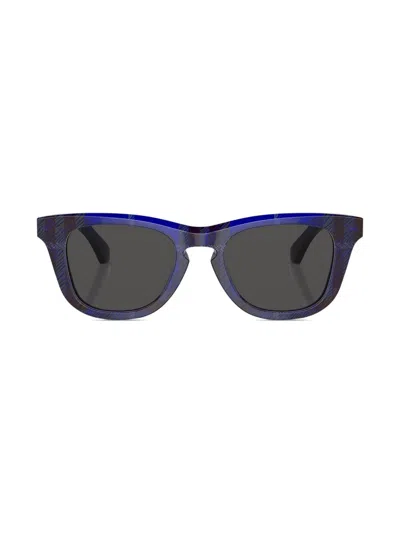 Burberry Kids' Rectangle-frame Sunglasses In Blue